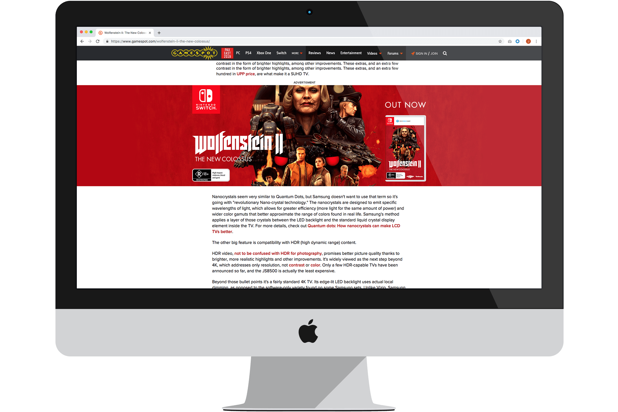 Wolfenstein II: The New Colossus Power Bar Design