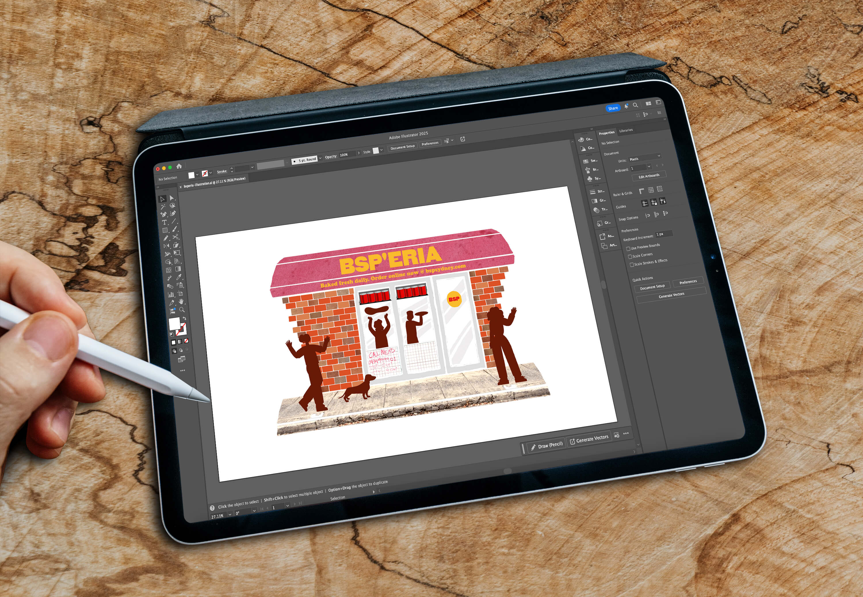 BSP'ERIA - Bridge Street Pizzeria - Illustration