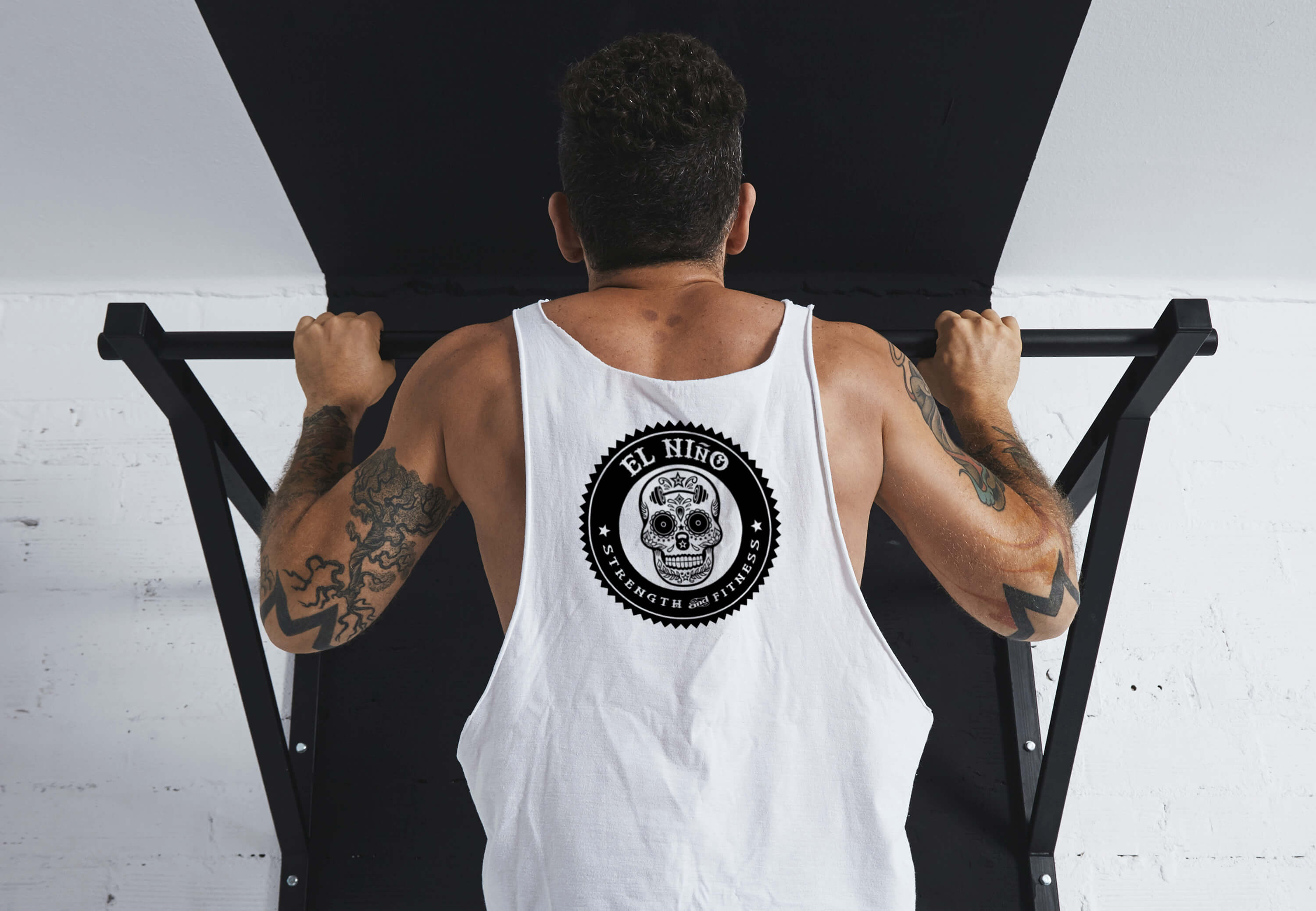 El Niño Strength & Fitness - Logo Gym Singlet Back