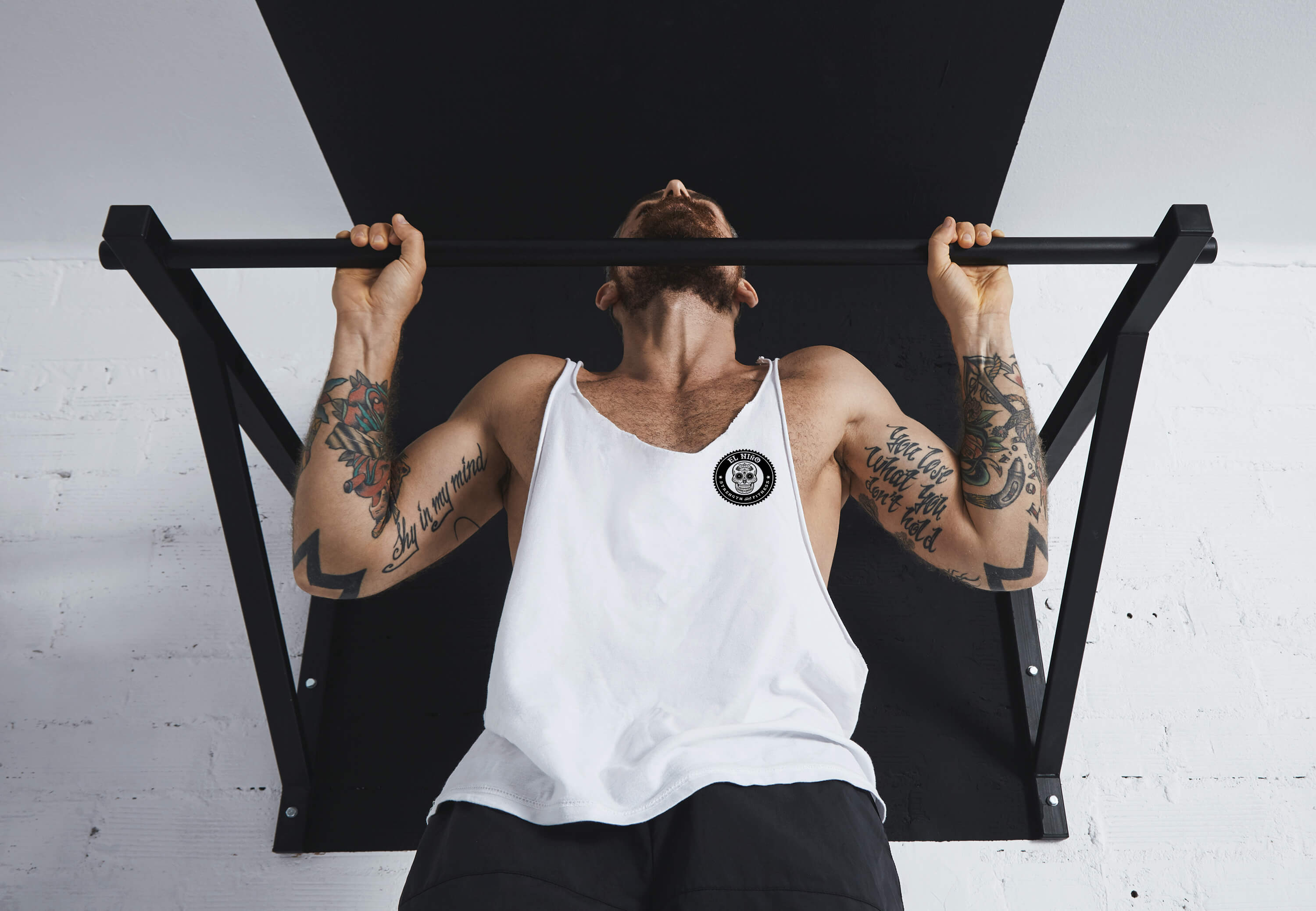 El Niño Strength & Fitness - Logo Gym Singlet Front