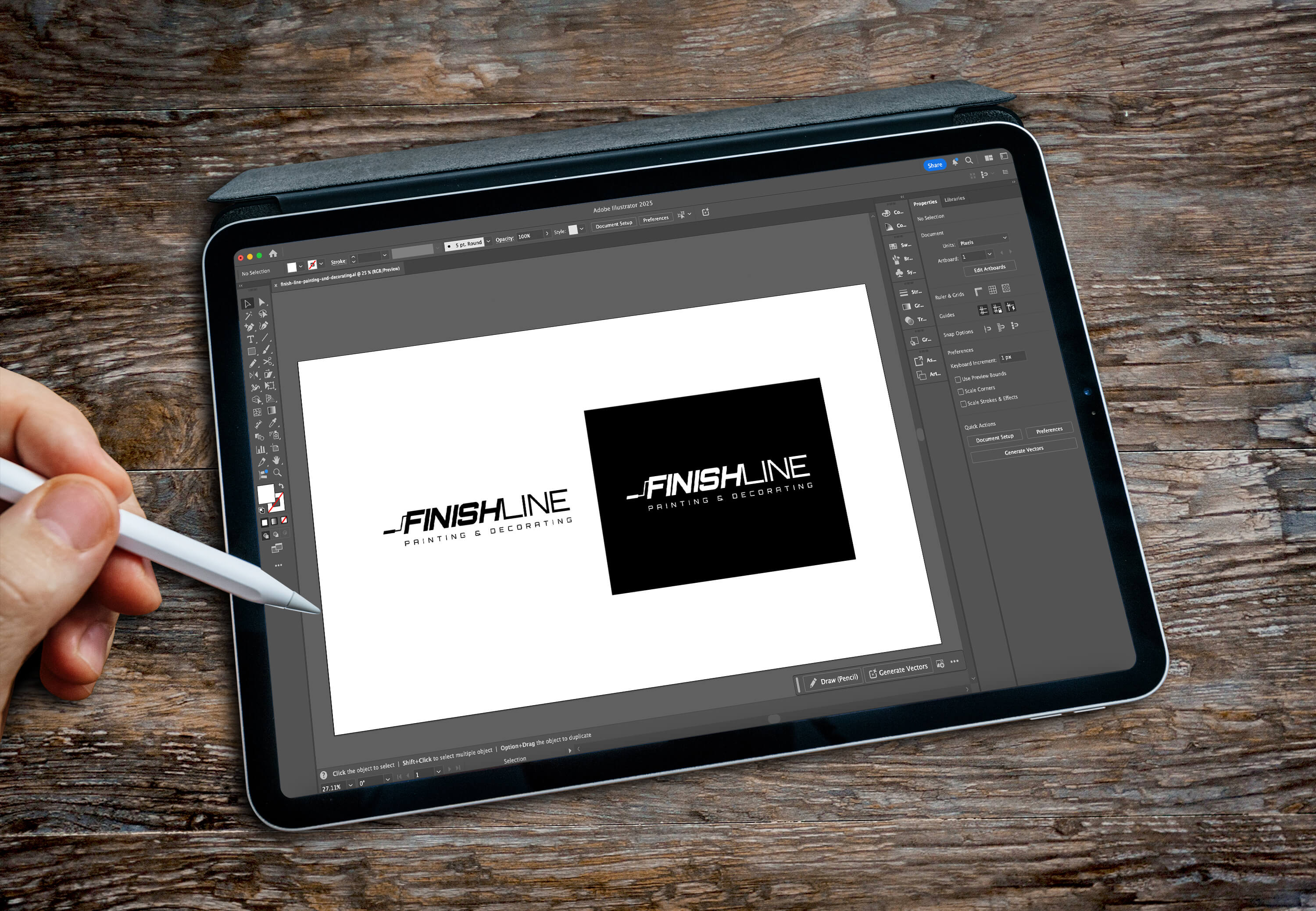 Finish Line Painting and Decorating - Logo Design