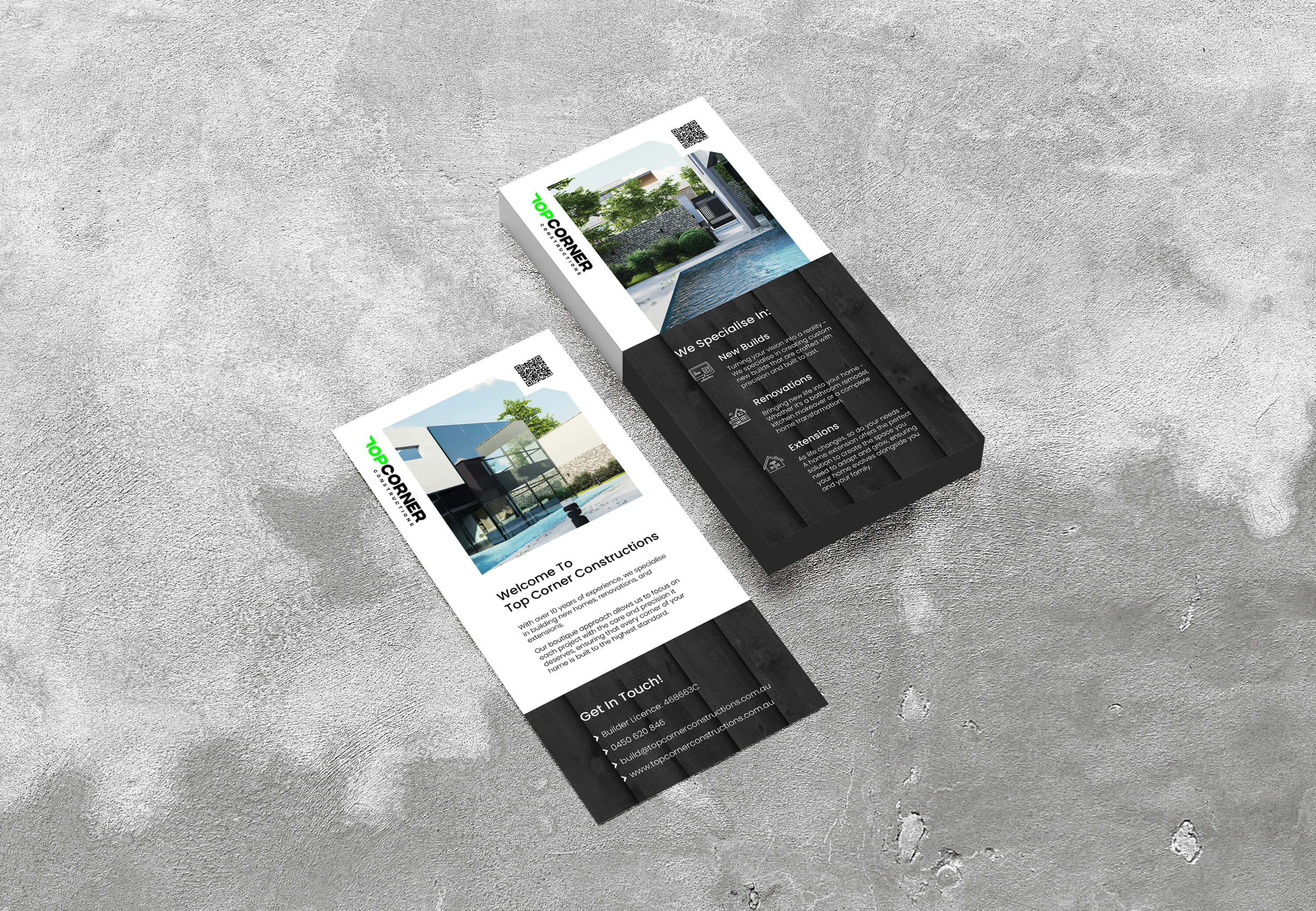 Top Corner Constructions - Flyers